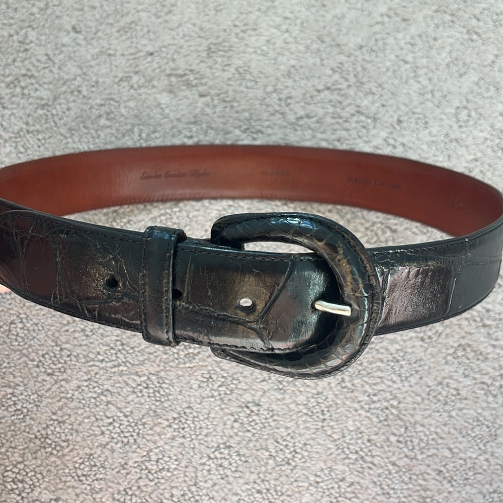 Ralph Lauren Genuine Alligator Belt black